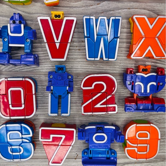 Vintage Lot of Transforming Alphabet Alphabot Robots Toy Educational Learning 34 - Picture 9 of 10